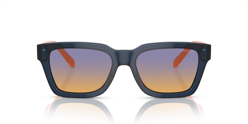 Arnette AN4334 Cold Heart 2.0 Sunglasses, Transparent Blue/Clear Fifty Orange/Dark Blue, 53 mm - Image 1